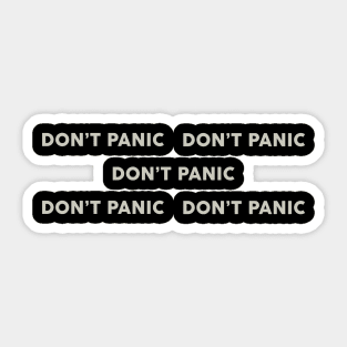 Don' Panic Five Sticker